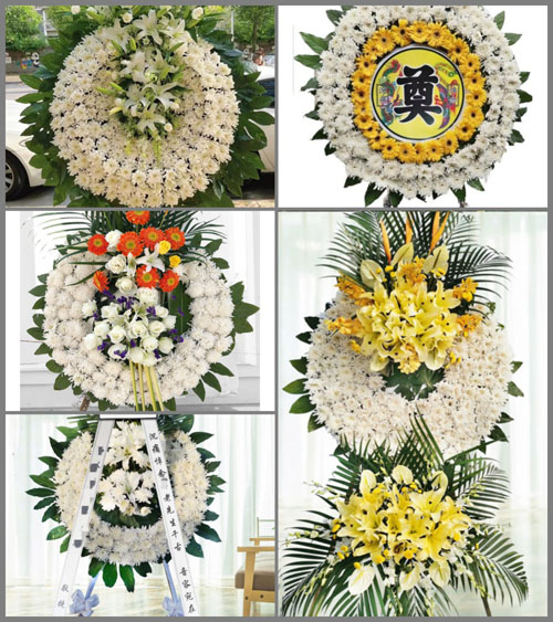 湖南常德石门县维新镇中渡水村花圈速递